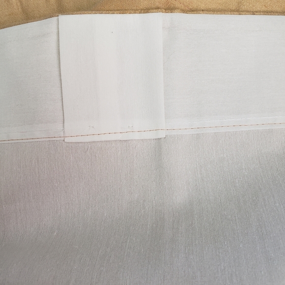 JC Penney Curtains 2 panels 80" x 106"  Gold  Lined Hidden Tab Weighted NEW - Picture 10 of 14